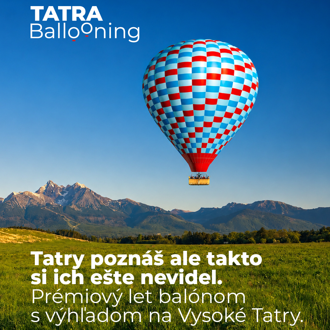 Prémiový let balónom Poprad-Tatry
