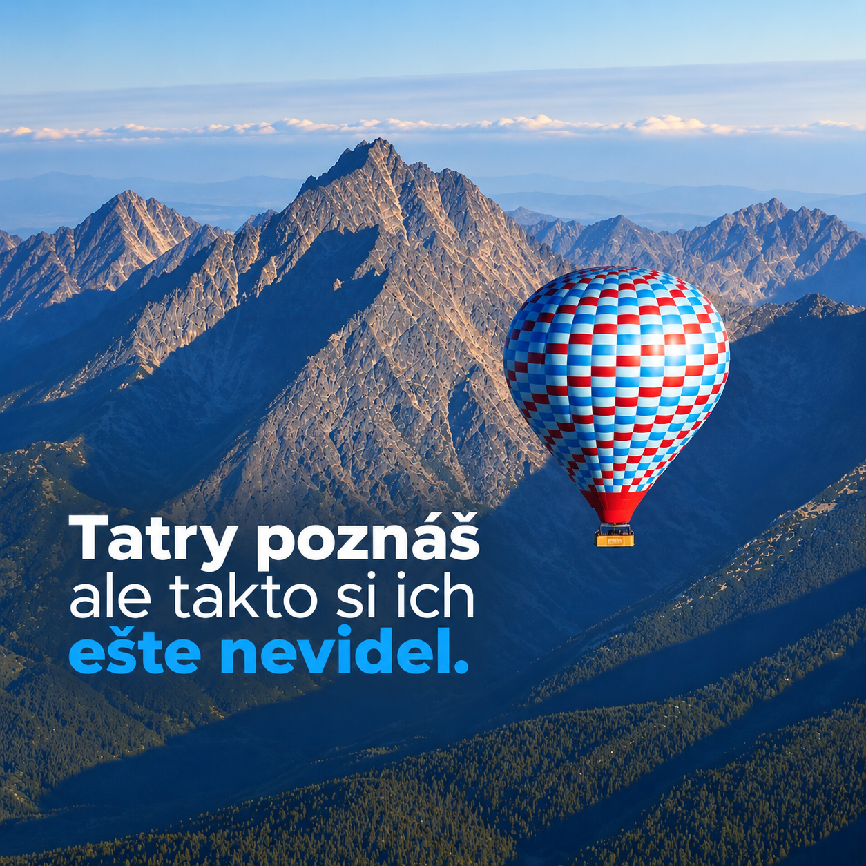 Prémiový let balónom Poprad-Tatry